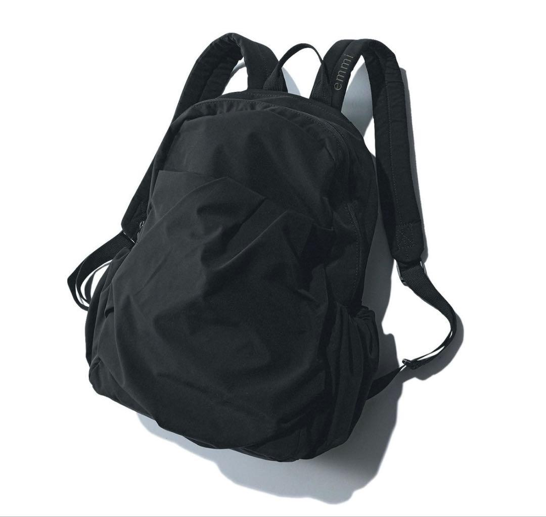 emmi ECO撥水ギャザーボディーバックパック BLACK - メルカリ
