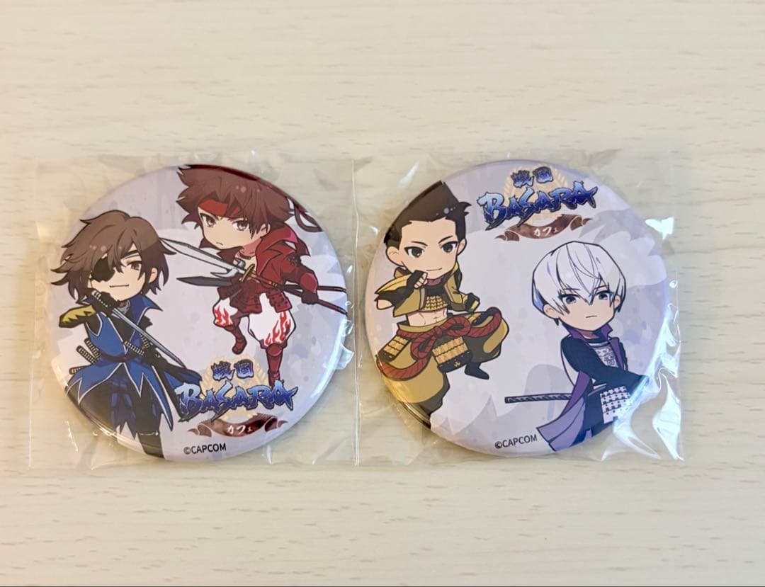 戦国BASARA カフェ 池袋AK 缶バッジ 三成 家康 政宗 幸村 - メルカリ