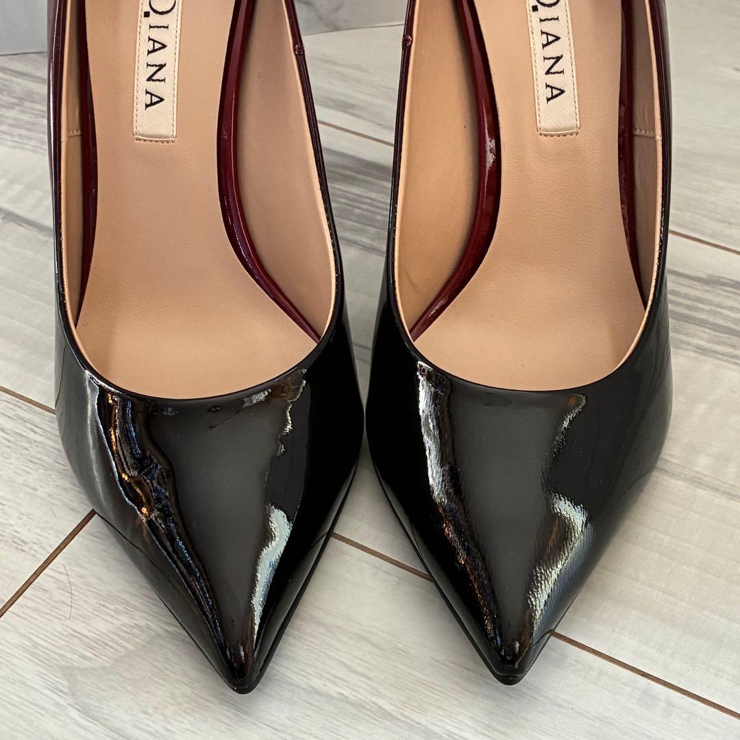ダイアナ エナメル パンプス 23.5cm ボルドー グラデーション - メルカリ