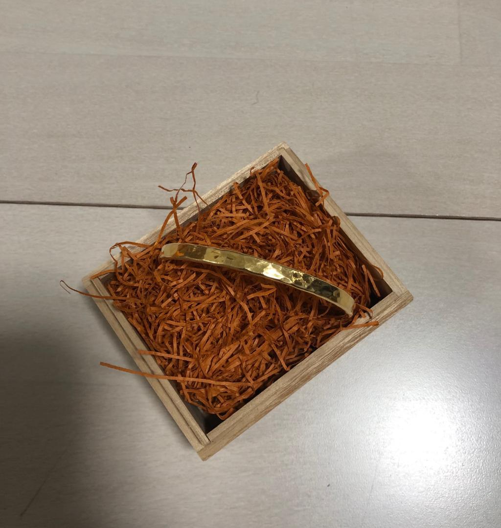 希少 市松 イチマツ 18K 金 ゴールド バングル ブレスレット - メルカリ