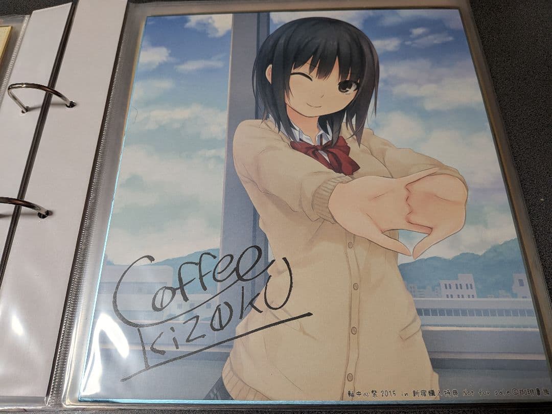 【1/16終売】珈琲貴族先生　色紙バインダー＋色紙11枚セット