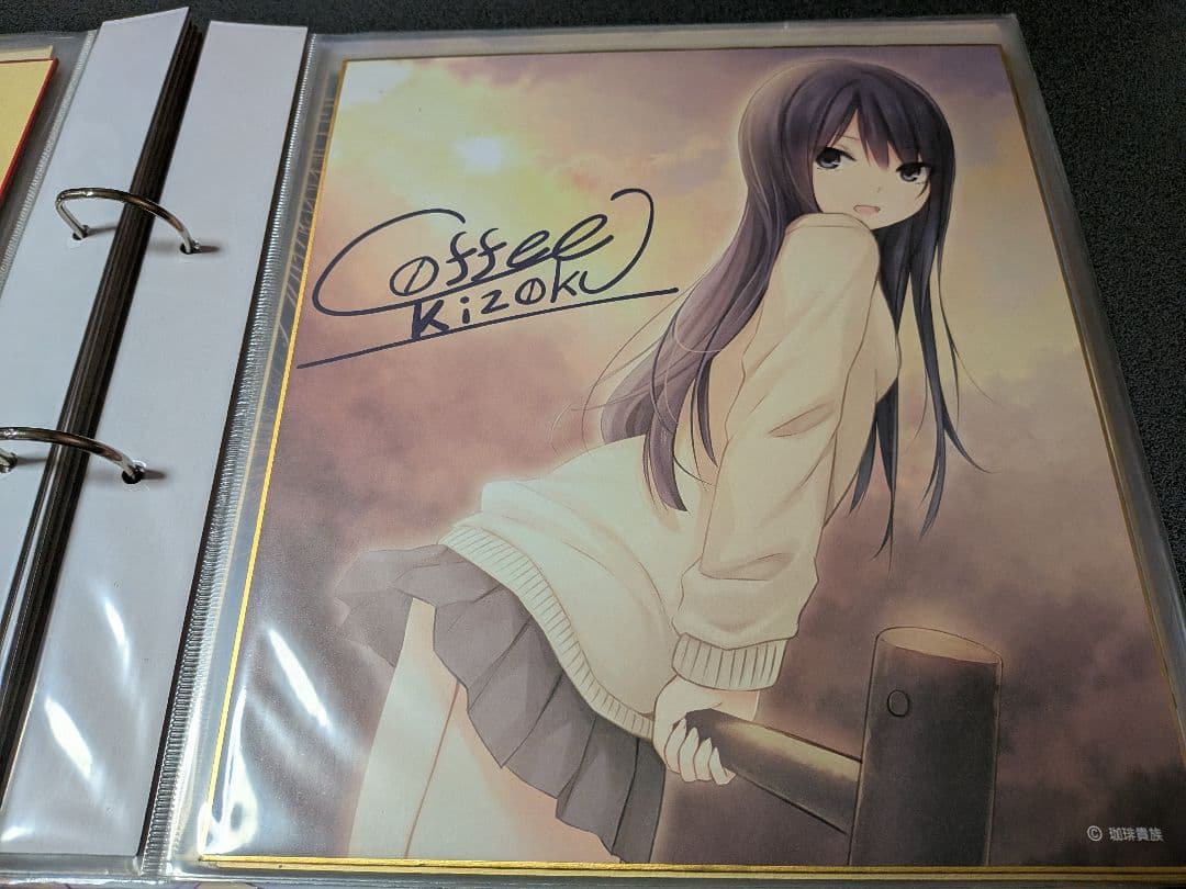 【1/16終売】珈琲貴族先生　色紙バインダー＋色紙11枚セット