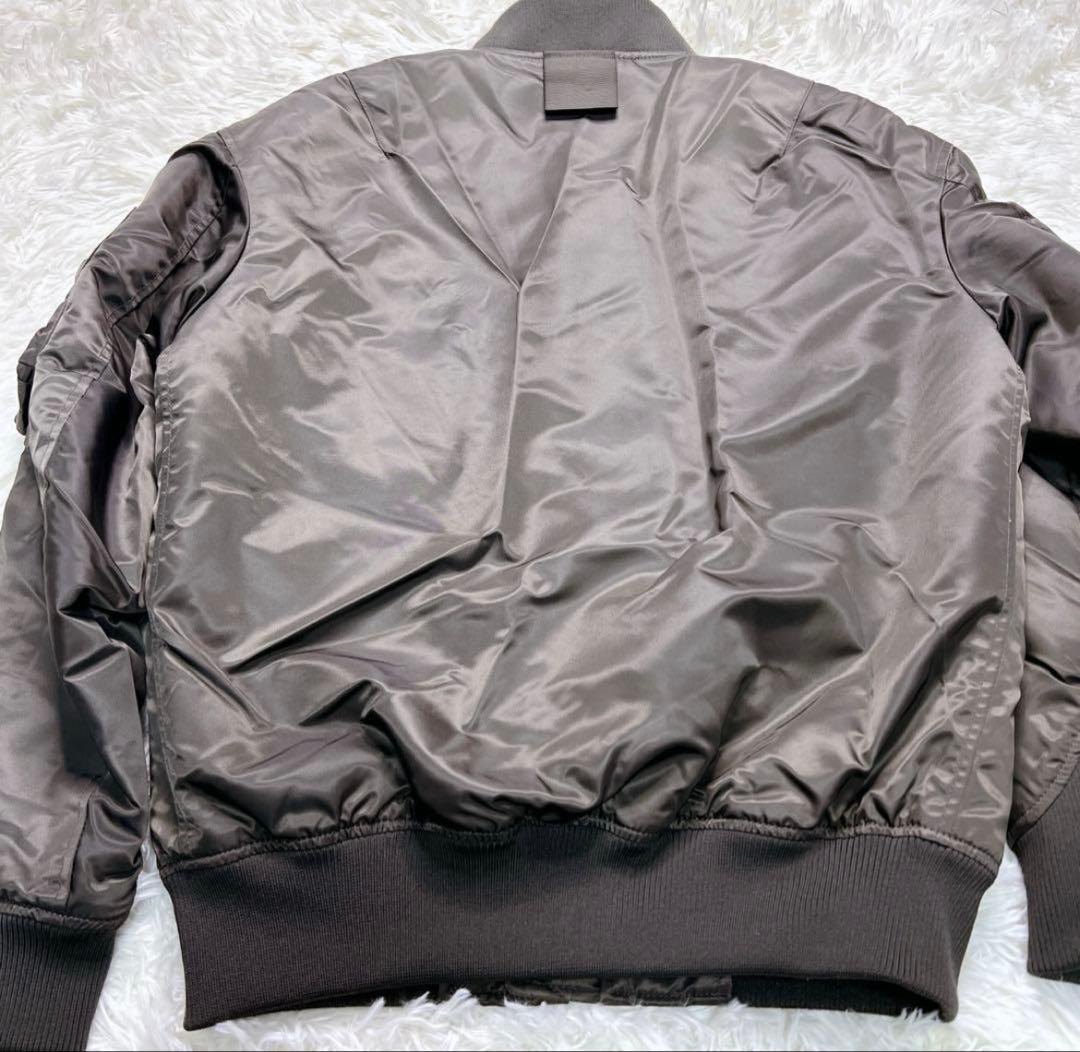 美品】ユニクロ +J ハイブリッドダウンオーバーサイズMA-1ブルゾンS