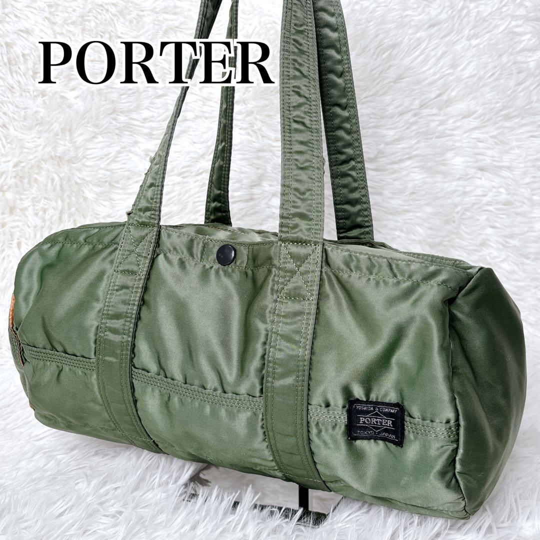 ポーター／タンカー】ミニボストンバッグ ダッフル ナイロン グリーン
