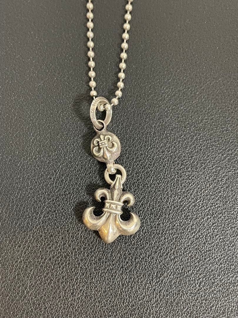 クロムハーツ 1ボールBSフレアチャーム&ボールチェーンネックレス