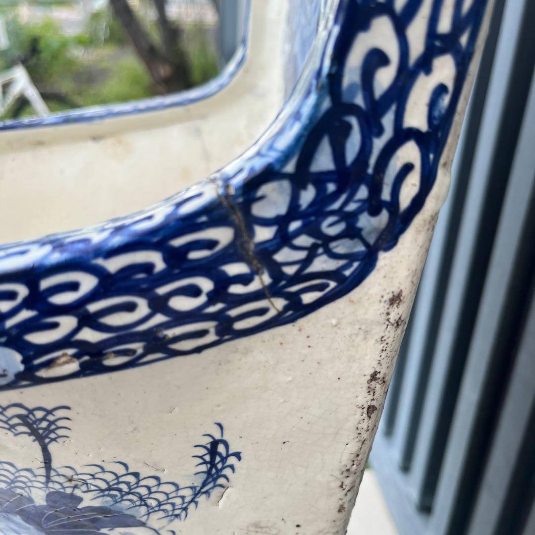 瀬戸本業窯 見立て鉢植え 花器 明治期 - メルカリ