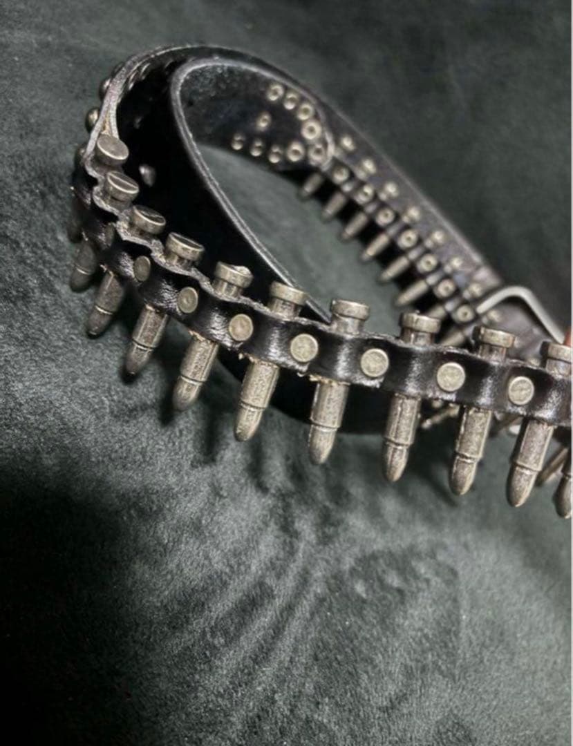 00s 希少 弾丸ベルト パンク y2k グランジ 平成 お兄系 - 小物