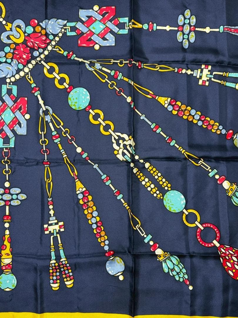 must de Cartier 宝石柄 スカーフ w0826-0203-7-5 - メルカリ