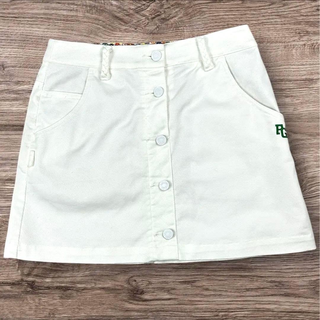 PEARLY GATES（パーリーゲイツ） 89 前ボタン スカート ホワイトS