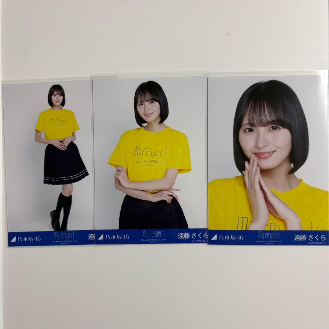 乃木坂46 生写真 My respect ライブTシャツ コンプ 遠藤さくら - メルカリ