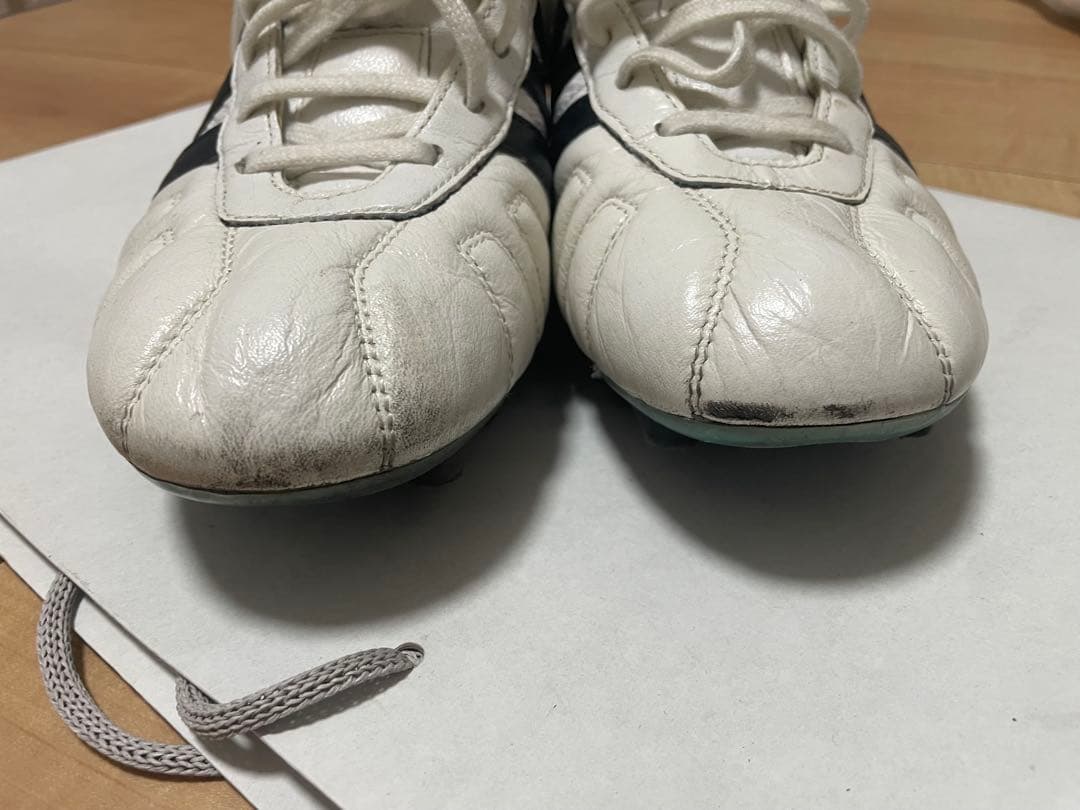 アディダス アディピュアジャパン4 ホワイト×ブラック×ブルー 28.5cm