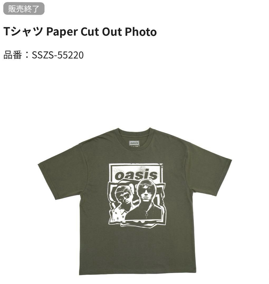 oasis live'25 Tシャツ Paper Cut Out Photo Ｌ