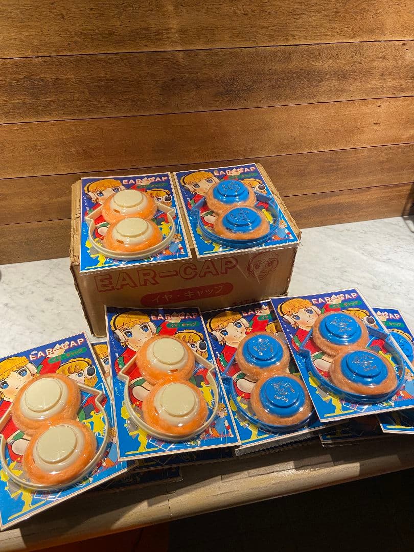 昭和レトロEAR-CAP キッズ 耳当て12個入り デッドストック。