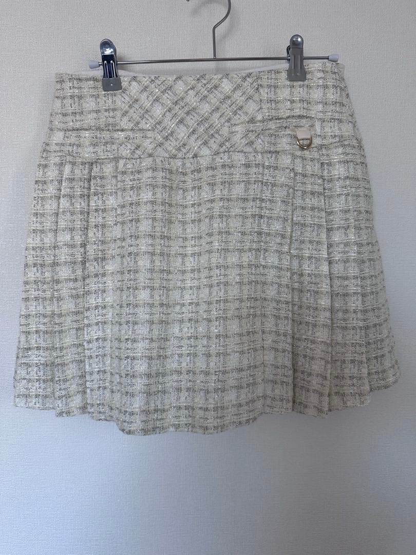 Fair Liar ゴルフ用 ホワイト ツイードジャケット スカート 2点 - メルカリ