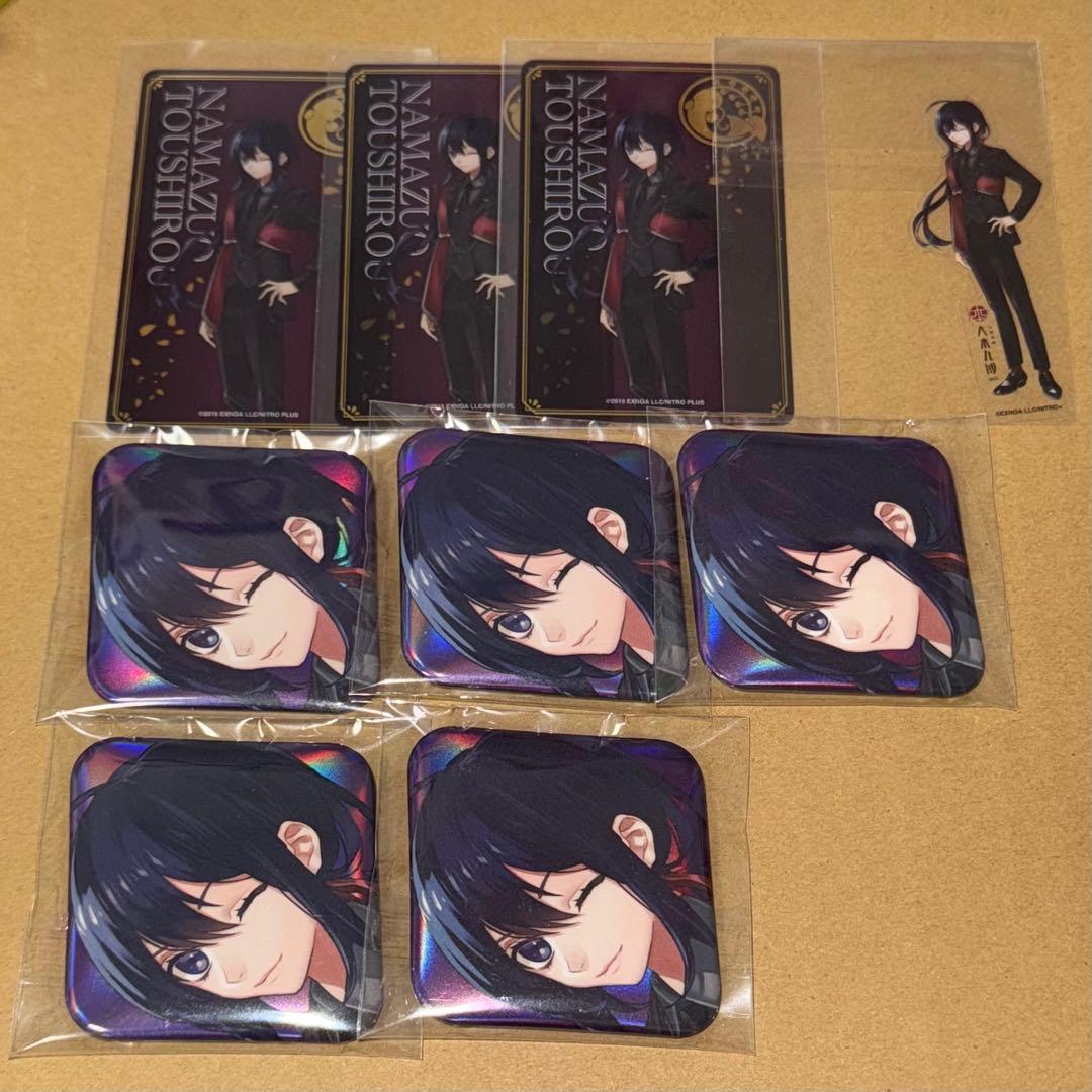 刀剣乱舞 大本丸博 鯰尾 vol.2 缶バッジ クリアカード クリアステッカー 大本丸博 グッズ紹介】 祝装箔押しクリアカードセット vol.1~vol.13