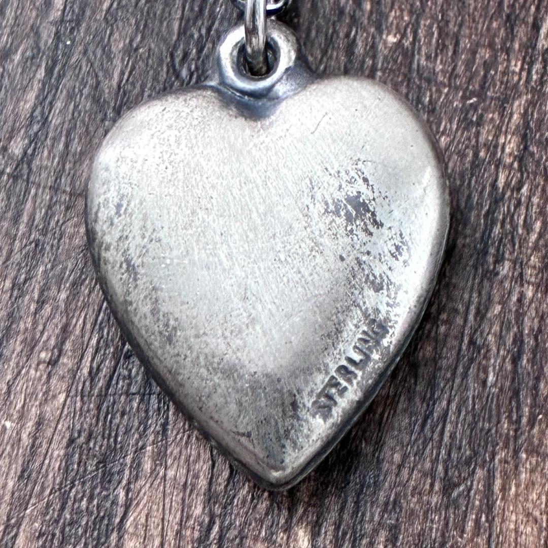 スウィートハートジュエリー リボン シルバー ヴィンテージ ネックレス