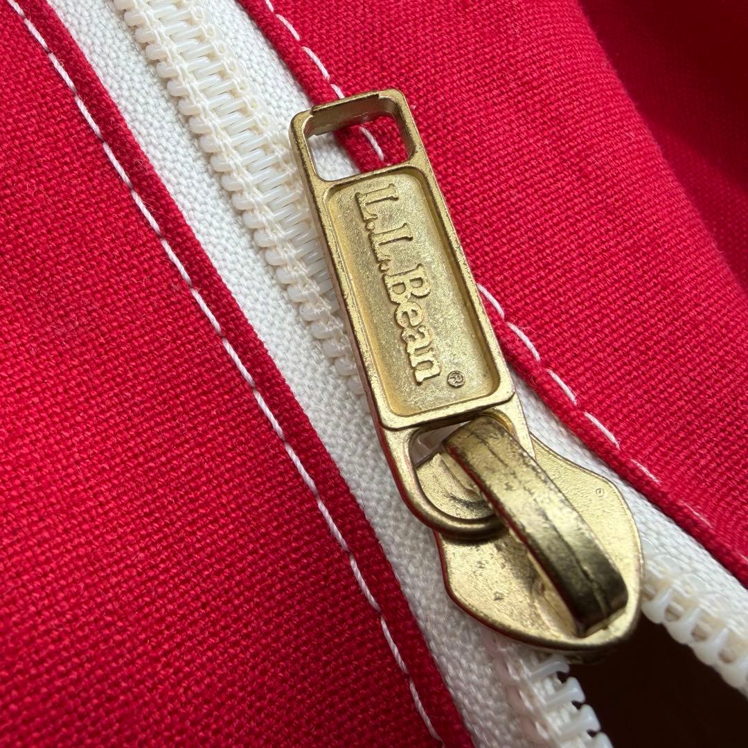 old◎90s L.L.Bean ビーントート ジップトップ 赤 large