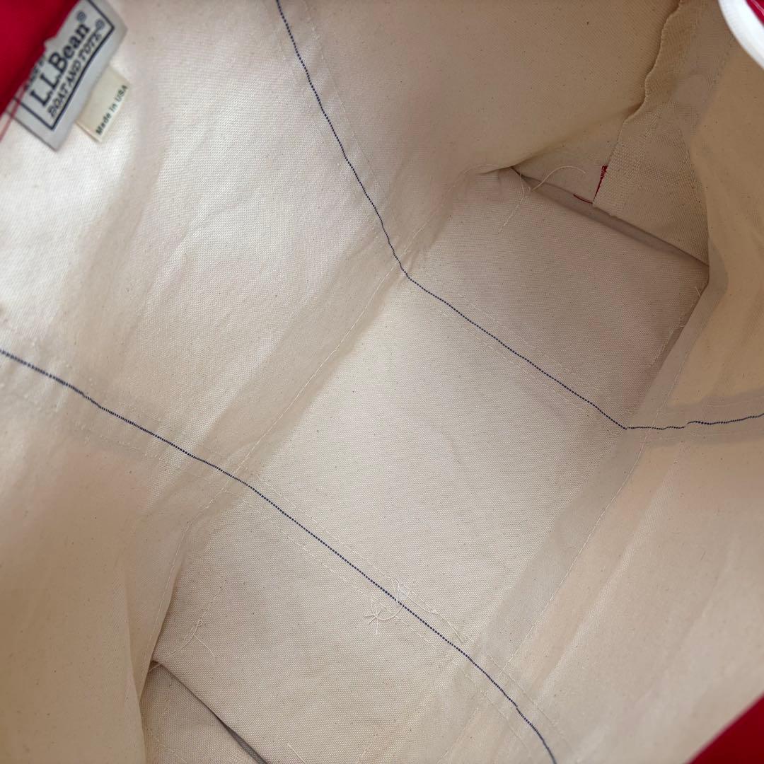 old◎90s L.L.Bean ビーントート ジップトップ 赤 large
