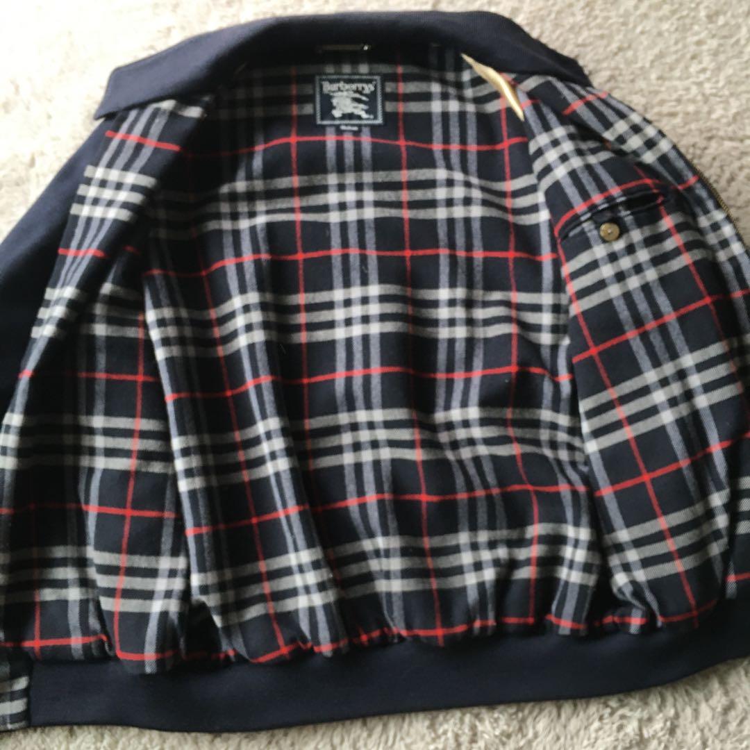 極美品】バーバリーズ ハリントンジャケット ウール ノバチェック