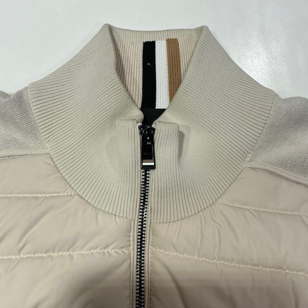 HUGO BOSS ミックスマテリアルジップアップジャケット - メルカリ