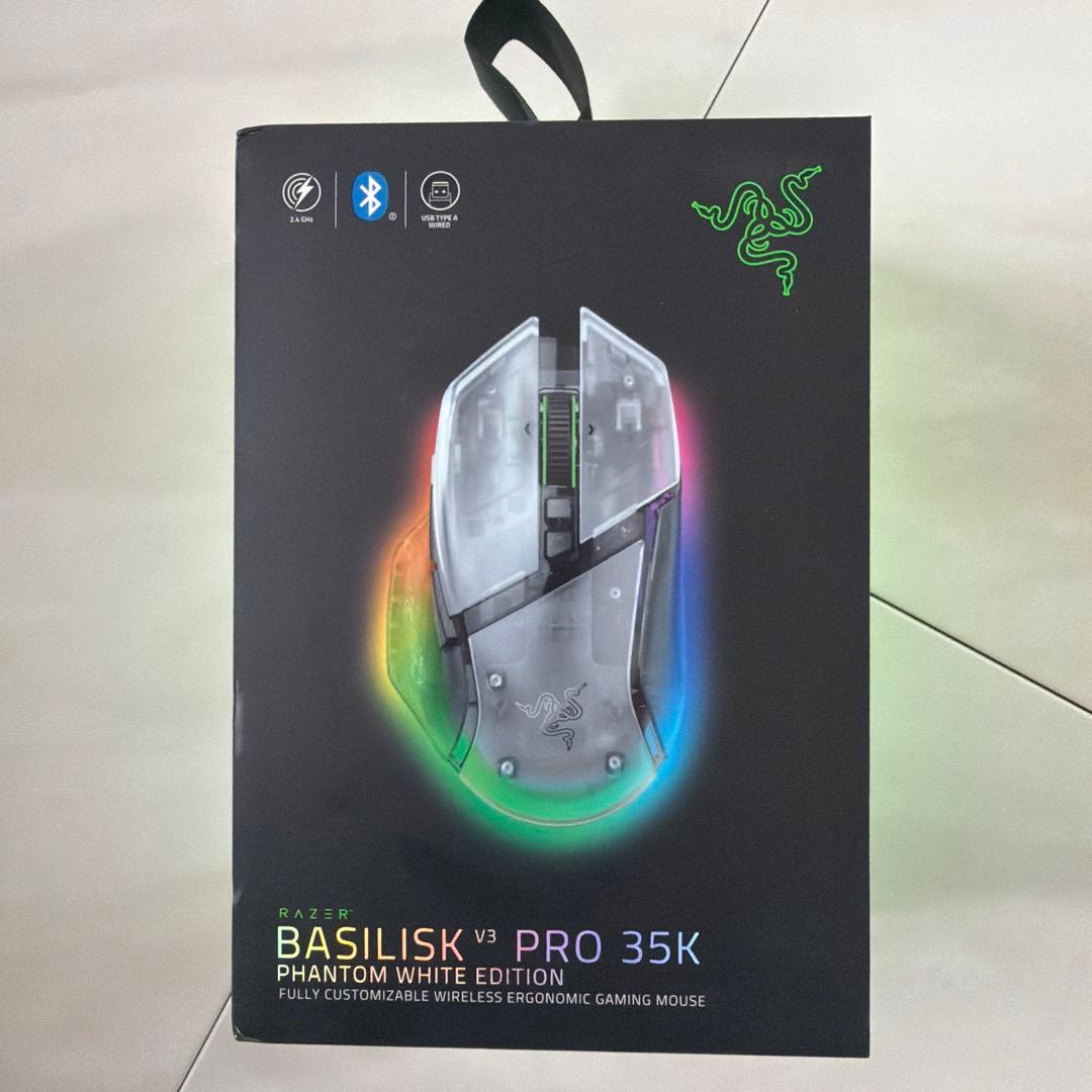 レイザー バジリスク V3 プロ ファントムホワイト エディション Amazon.co.jp: Razer レイザー Basilisk V3 Pro 35K Phantom White