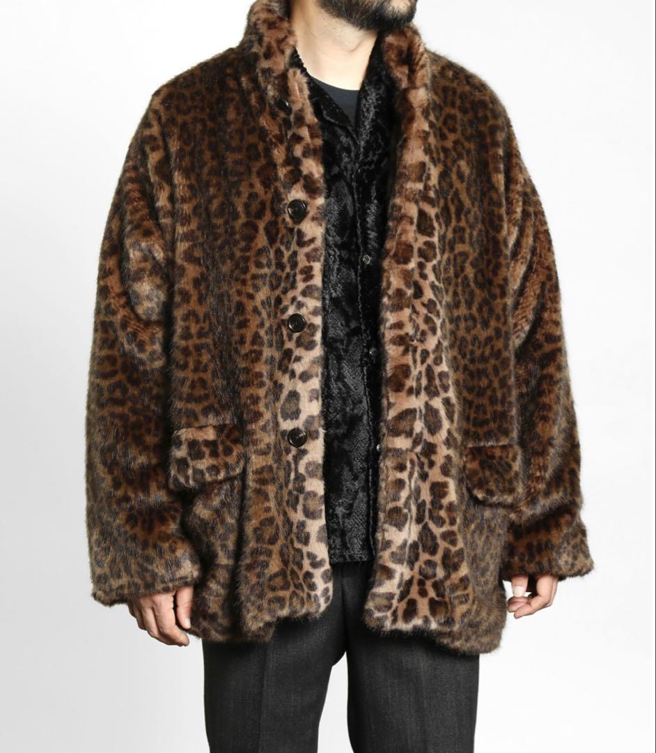 今だけ！21AW S.C.Car Coat-Faux Furレオパード