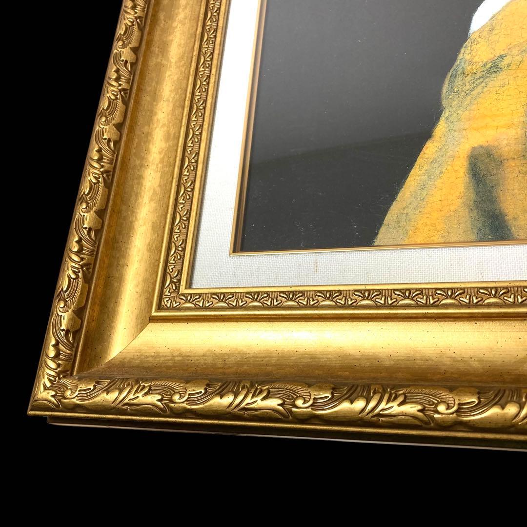 【立体複製画】フェルメール 『真珠の耳飾りの少女』 額付き