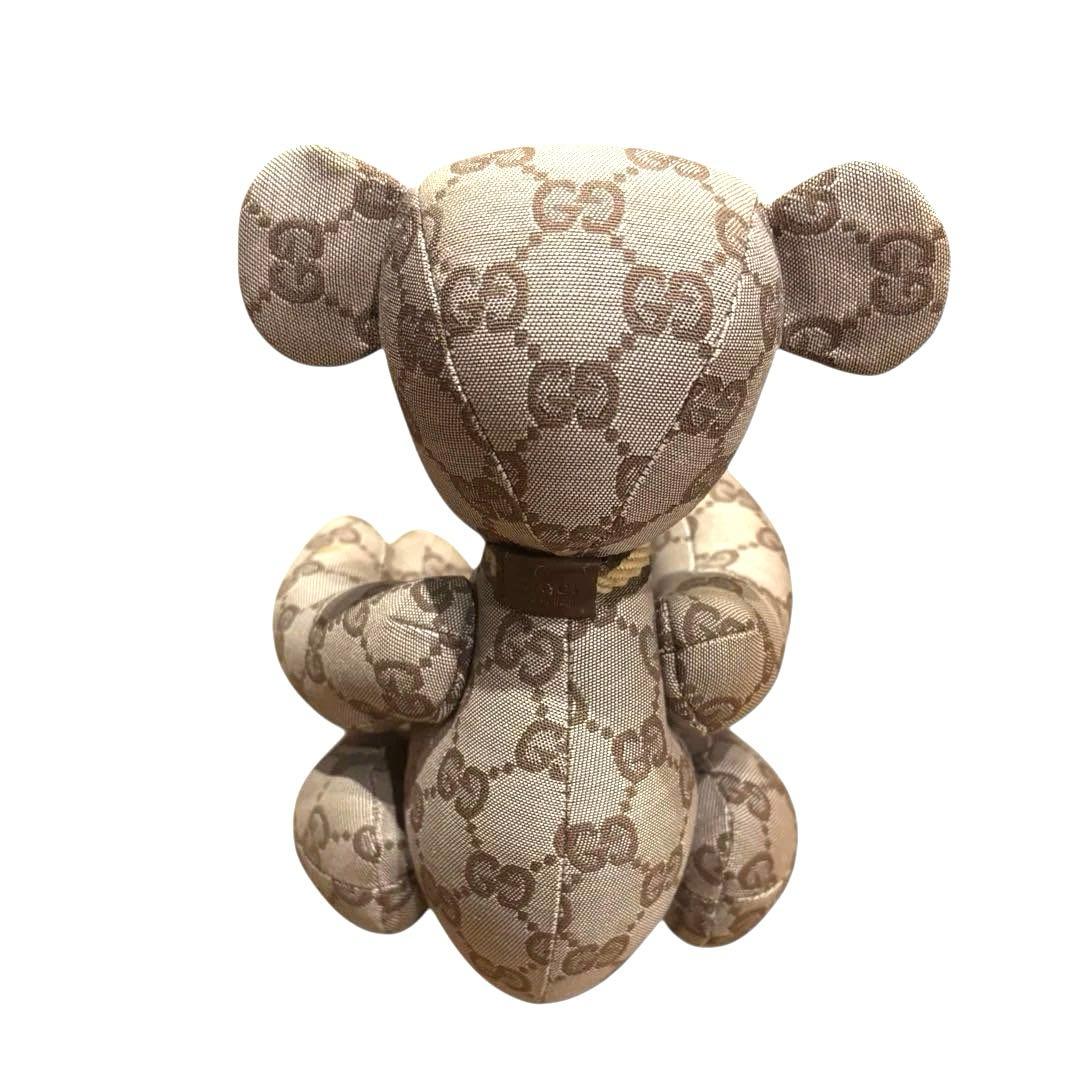 【良品】GUCCI GGパターン ぬいぐるみ