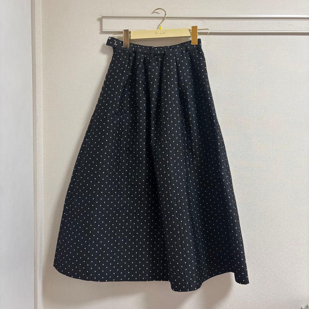 Herlipto￤Dot Jacquard Flared Skirt - メルカリ
