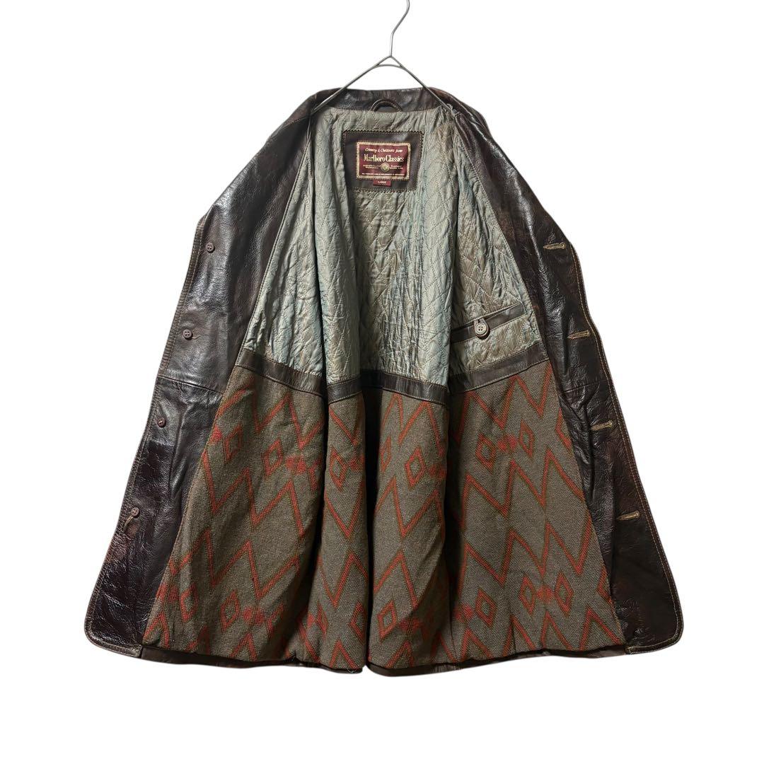 激シブ極上カーフスキンMarlboroClassicsレザージャケットカーコート