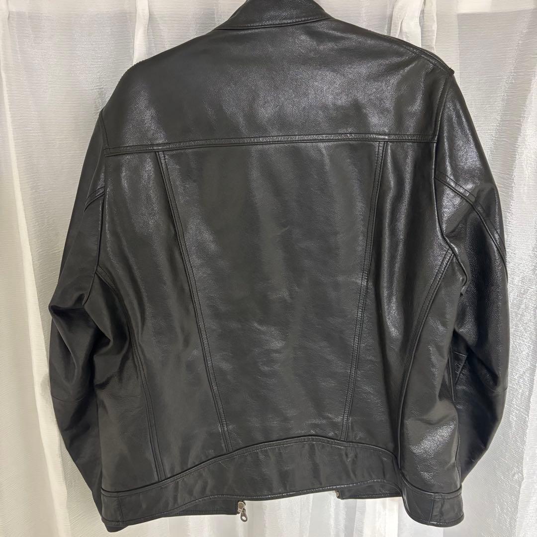 OLD UNIQLO 牛革 ライダースジャケット - メルカリ