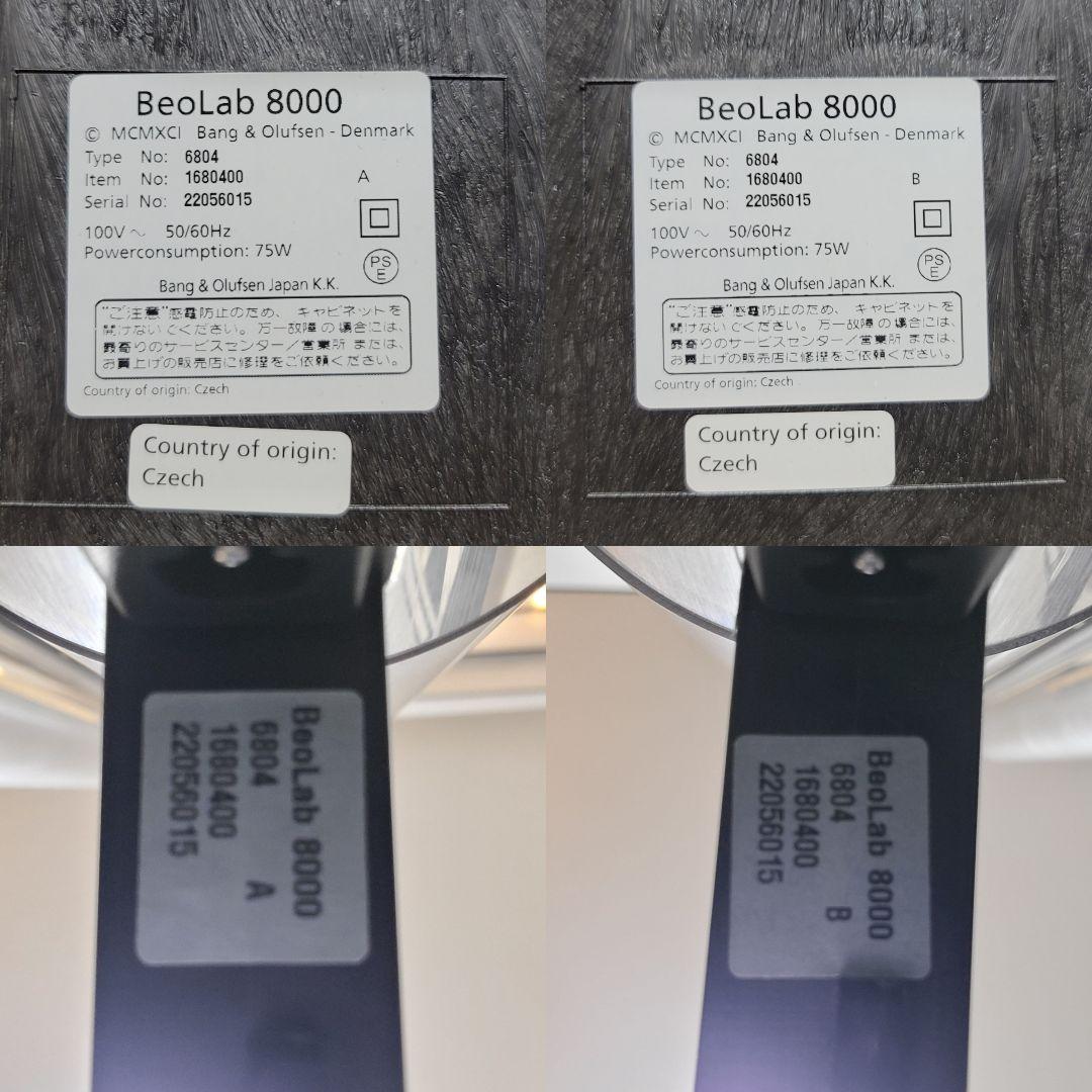 B&O バング&オルフセン BeoLab 8000 スピーカーペア天然木ケース