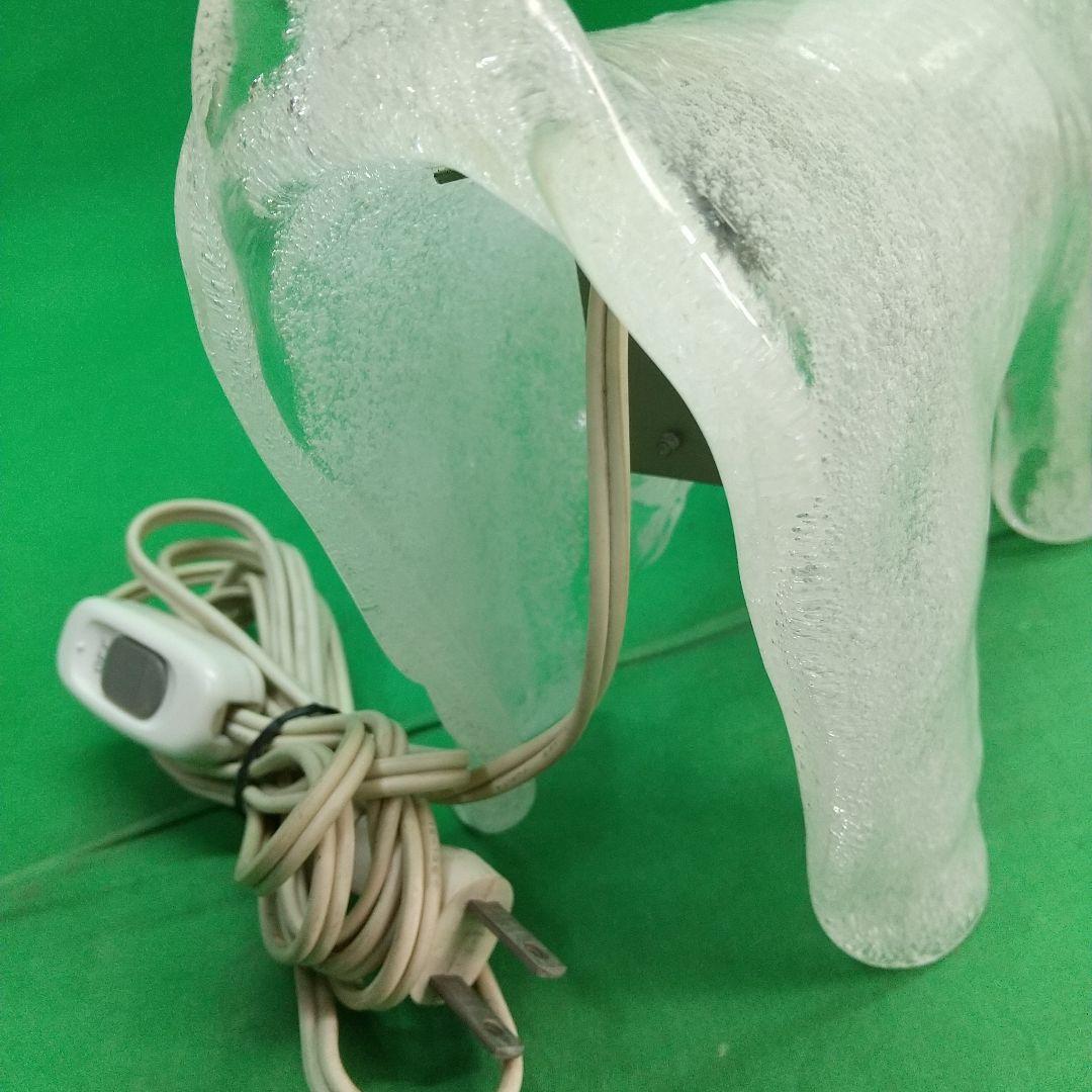 B-2[ジャンク] 岩田工芸ガラス 卓上ランプ 照明 ガラス 犬 イヌ - メルカリ