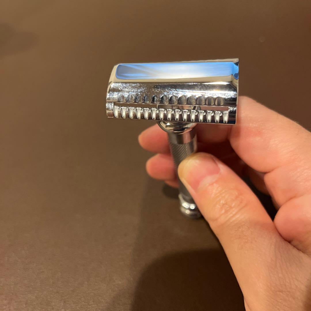 MERKUR メルクール 39C スラントバー ロングハンドル クローム仕上げ