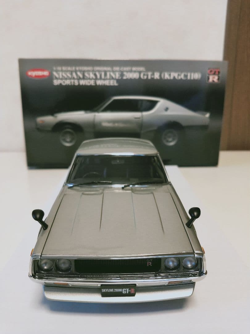 京商1/18日産スカイライン2000GTR【希少ハヤシキャストワイドホイール