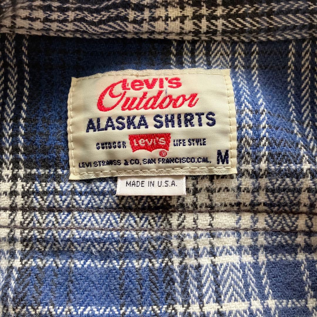 Levi'sリーバイス90sUSA製アラスカシャツ ネルシャツ95年製フランネル