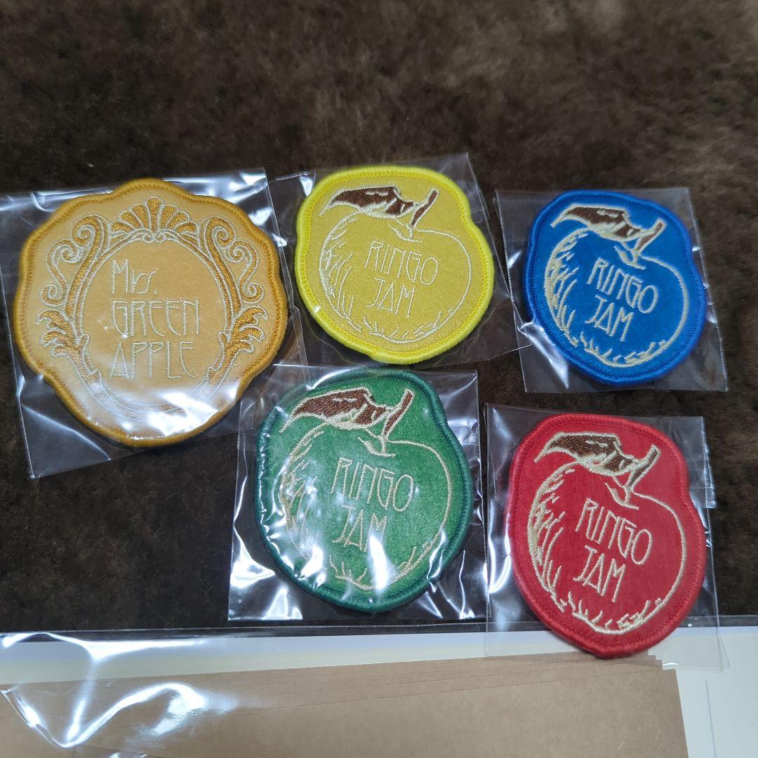 ミセスグリーンアップル　JAM'Sくじ ワッペン5種とレターセット