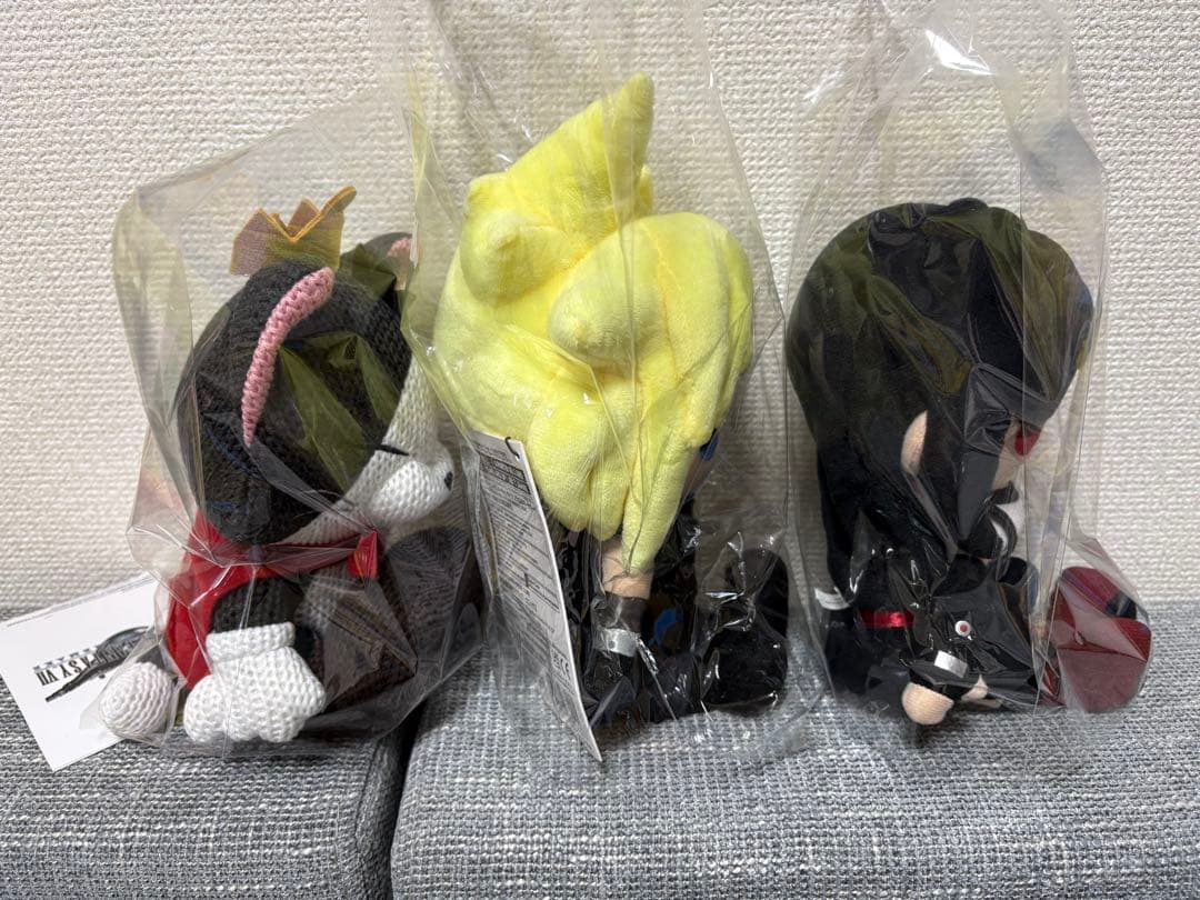 FF7(ファイナルファンタジー7)ぬいぐるみ3点 クラウド ティファ ケットシー