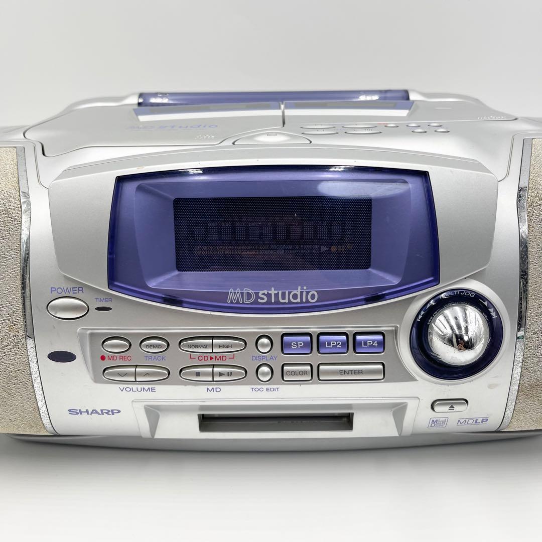 SHARP MDstudio CD MDラジカセ MD-F150 ジャンク - メルカリ