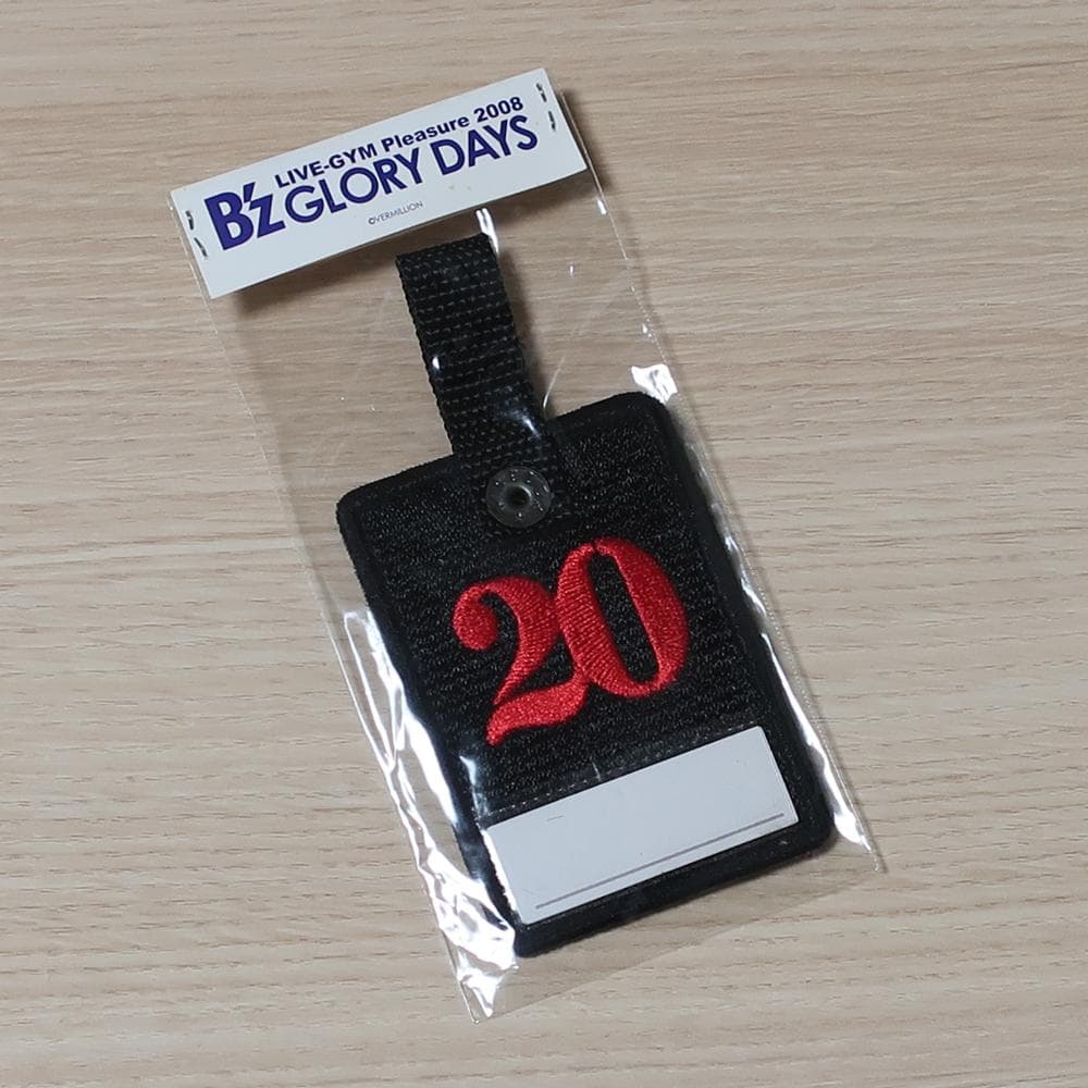 ツアーバゲージタグ B'z GLORY DAYS 2008 公式グッズ バゲッジ