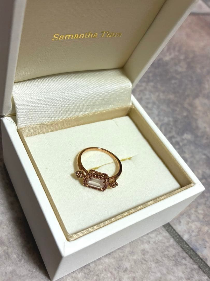 Samantha Tiara エメラルドカットリング 11号 ローズゴールド - メルカリ