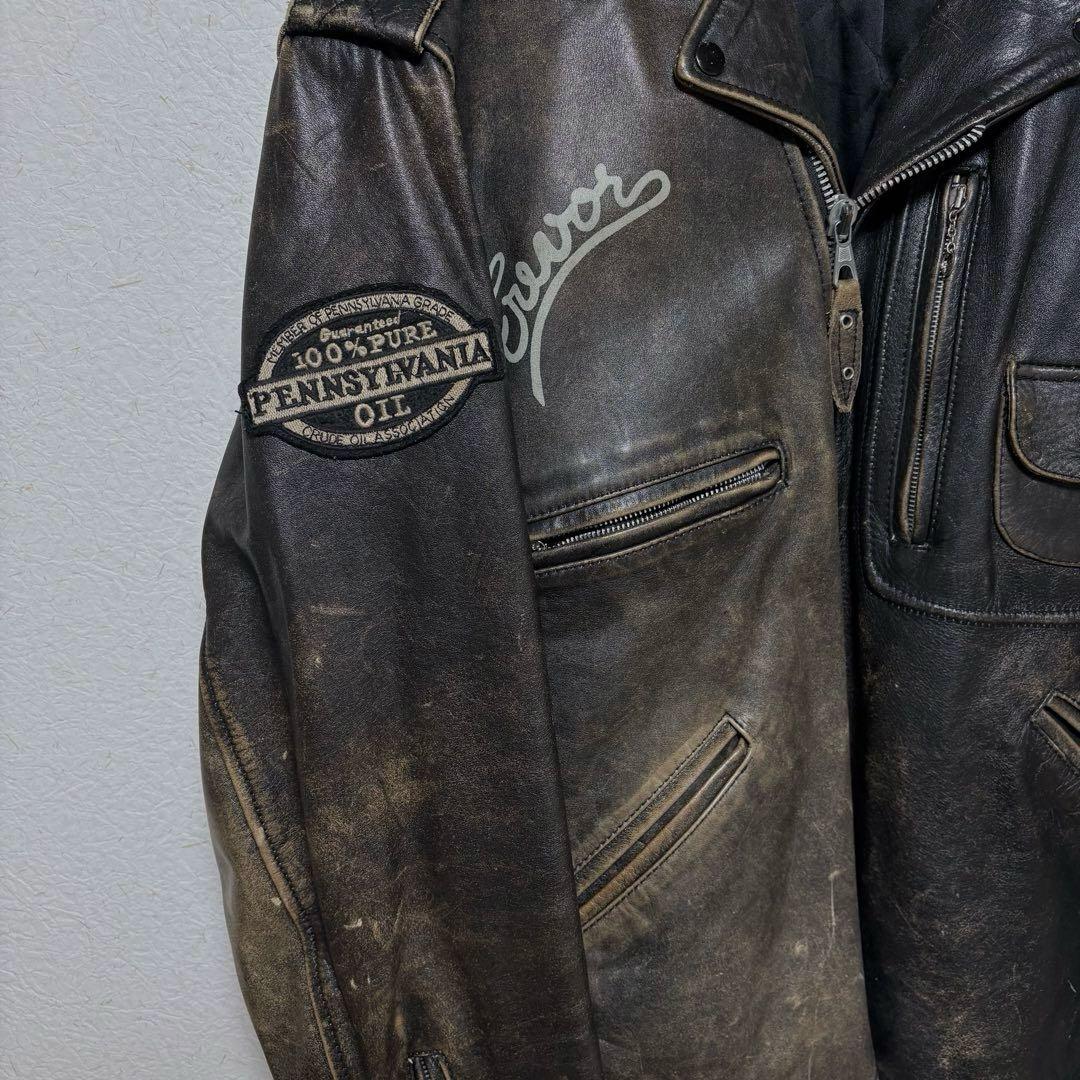 Lee TREVOR トレボー レザージャケット ライダースジャケット - メルカリ