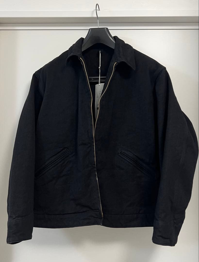 26SS COMOLI BLACK DENIM ZIP SHORT JACKET - メルカリ