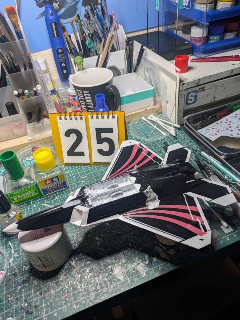 【置物otemoto様】【製作記録】F-22 ラプター アイマス 天海春香