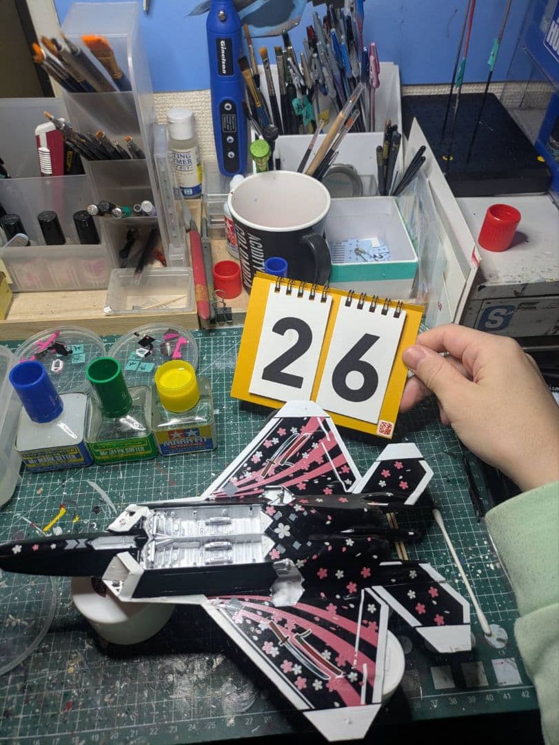 【置物otemoto様】【製作記録】F-22 ラプター アイマス 天海春香