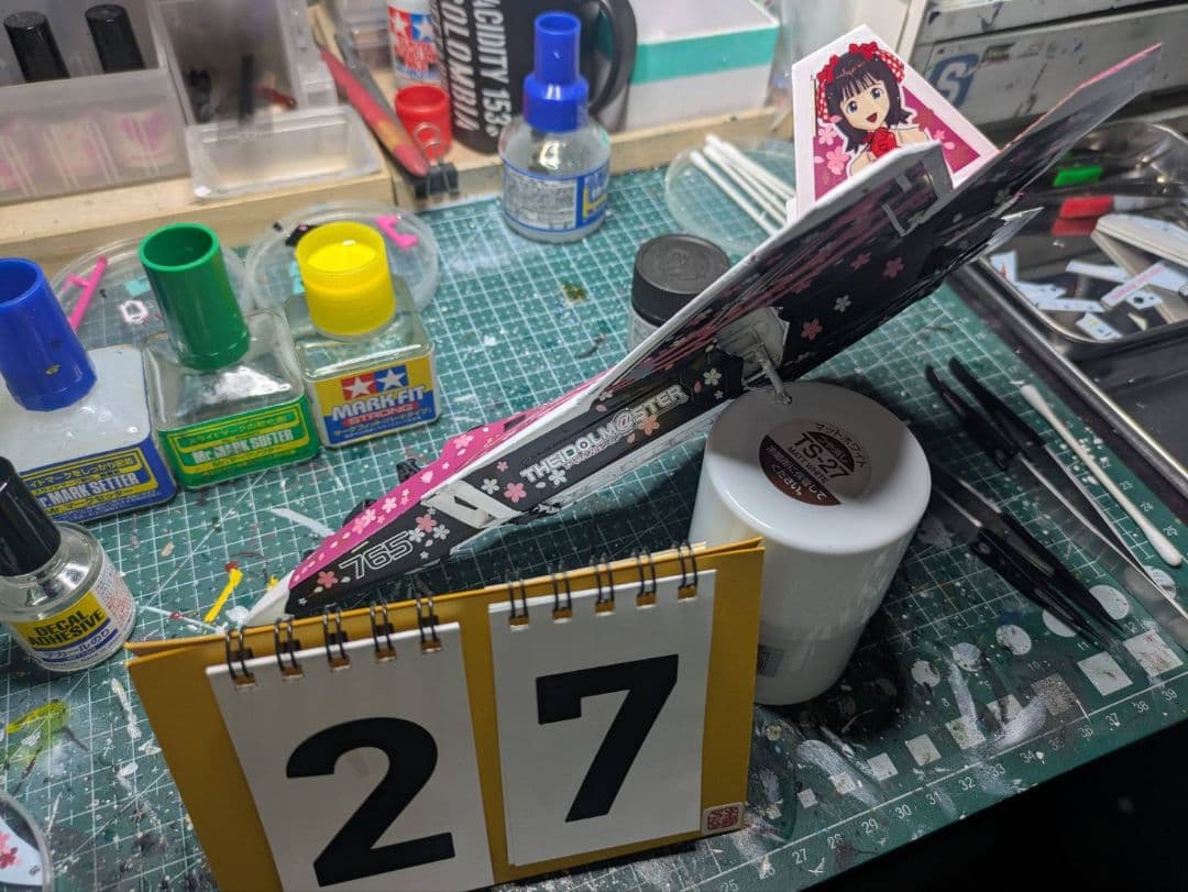 【置物otemoto様】【製作記録】F-22 ラプター アイマス 天海春香