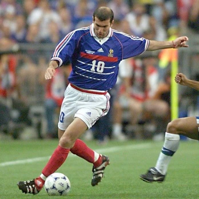 97-98 フランス代表 ジダン アディダスオフィシャル 当時物