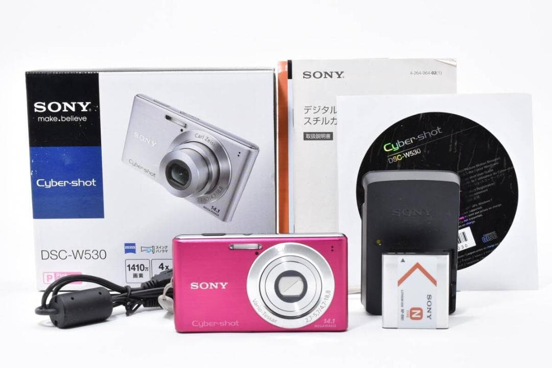 ソニー SONY Cyber-shot DSC-W530 ピンク 《箱付き》 - メルカリ