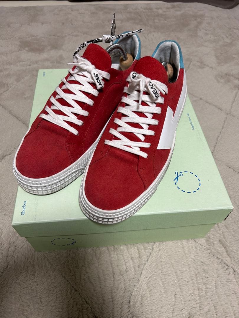 【最終値下げ】off-white オフホワイト 赤 スエード 27cm 古着 楽天市場】オフホワイト off-white 中古（素材（生地・毛糸）スエード