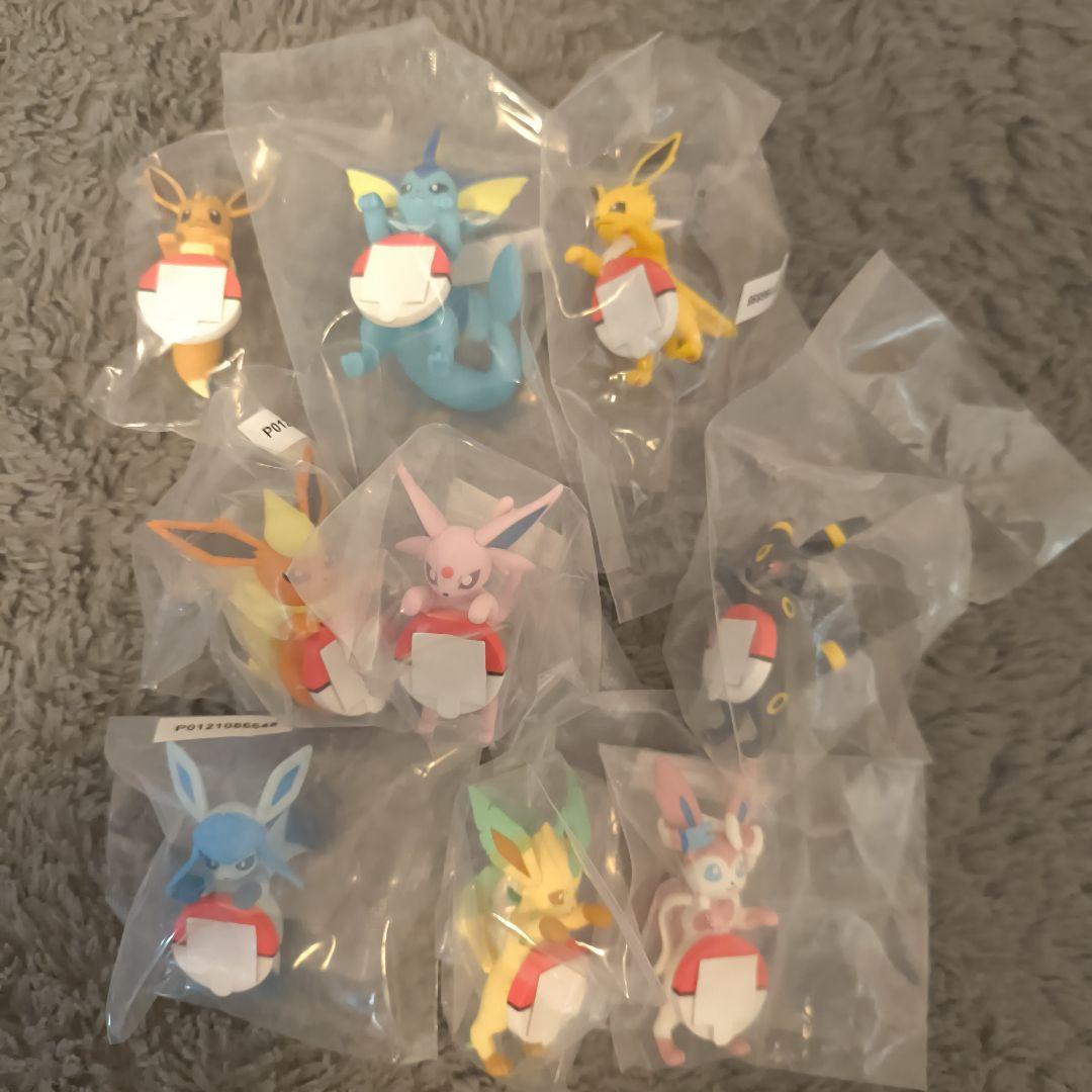 F賞 　街歩きちらりんフレンズ 全9種イーブイ フィギュア セット コンプリート